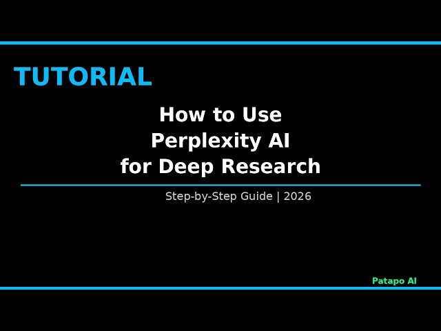 How to Use Perplexity AI for Deep Research — Step by Step Tutorial