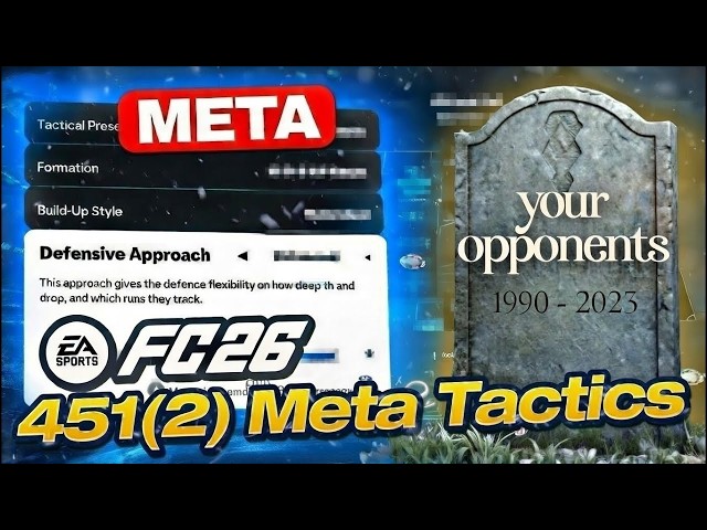 UNSTOPPABLE PRO META 451(2) FC26 Custom Tactics 🔥