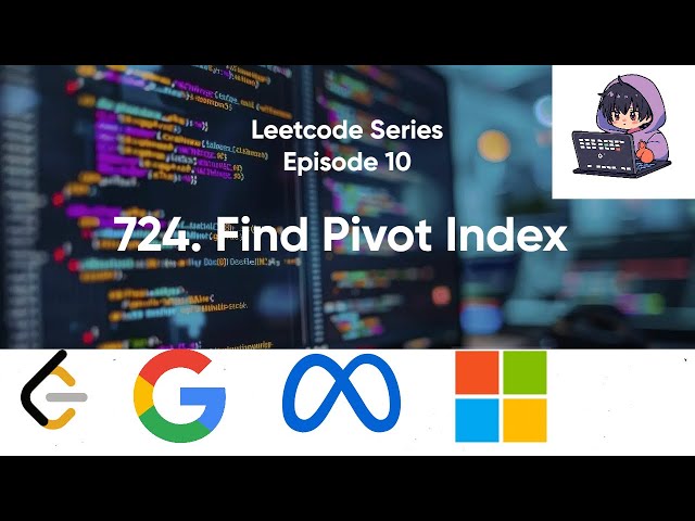 Find Pivot Index | Left Sum = Right Sum | Easy Explanation