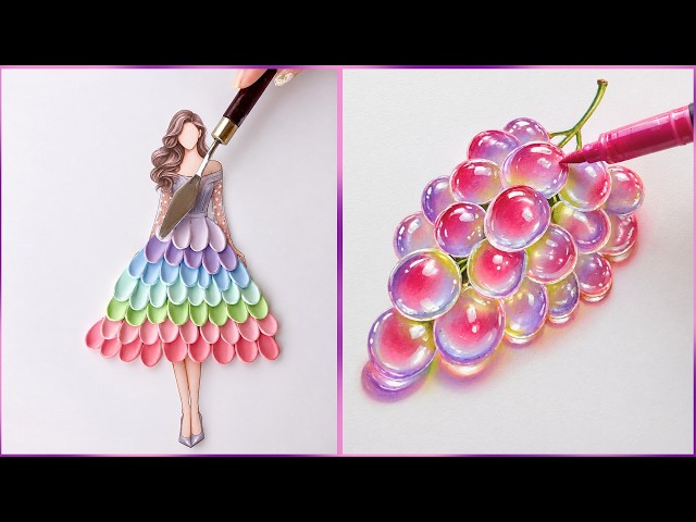 12 Art Hacks When You’re Bored || Easy painting Ideas for Beginners || painting