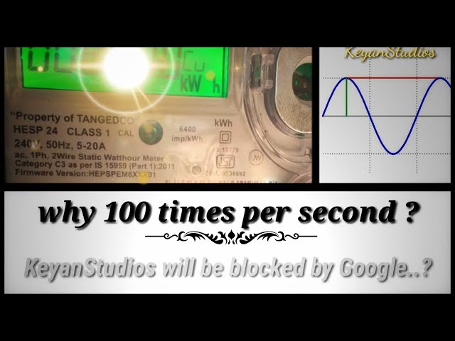 Why  AC lamp is blinking 100 times per second ? | 50Hz Ac | KeyanStudios