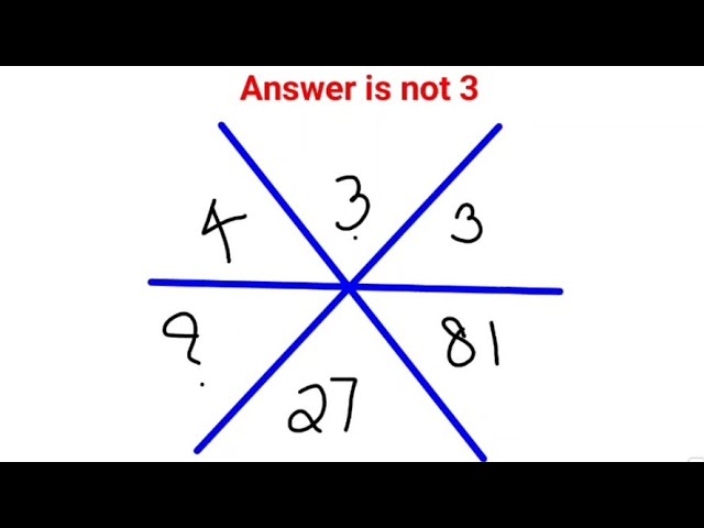 Answer is not 3. 99% failed this IQ test #fastandeasymaths #math #puzzle #aptitude #mathspuzzles