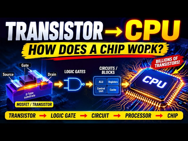 From Transistor to CPU: How a Chip Actually Works | VLSI Fundamentals (english)