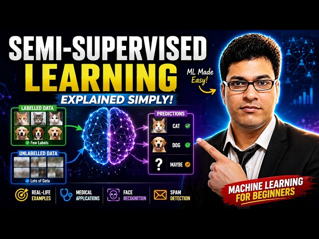 Semi-Supervised Learning Explained Simply | Machine Learning for Beginners