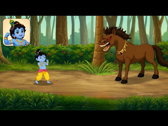 Kans Sends Keshi to Defeat Krishna, But Krishna Fights Back | Krishna Stories Game