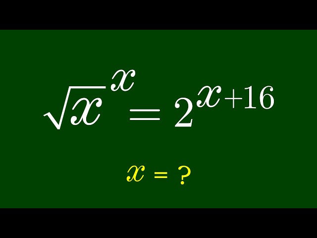 A Nice Algebra Problem | Math Olympiad  x = ?