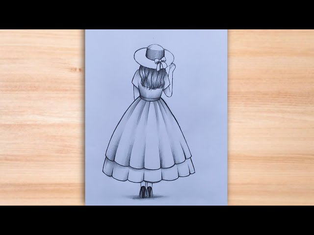 How to Draw a Beautiful Girl with Hat |Easy Pencil Sketch Drawing Step by Step|Girl Drawing Tutorial