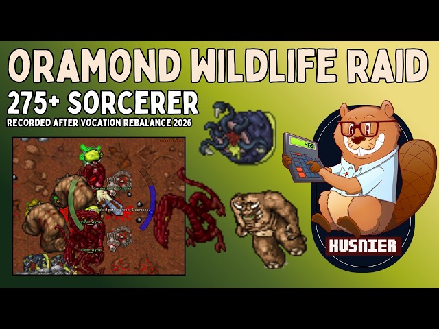 Oramond Wildlife Raid | 275+ Sorcerer | Tibia