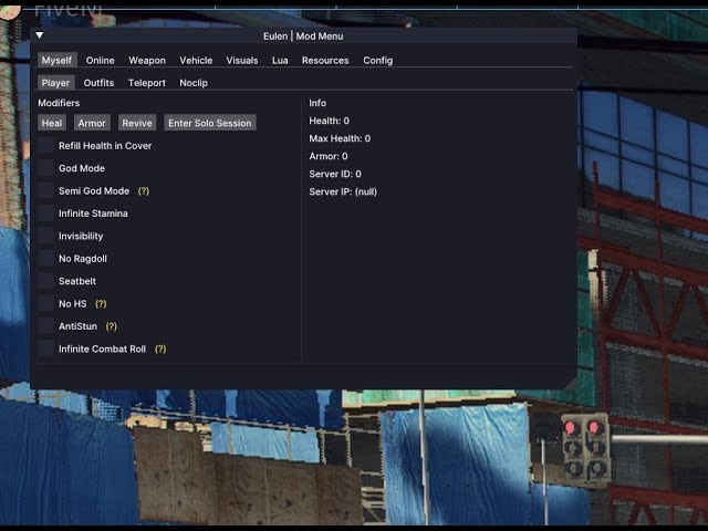 Hacks Sto Gta Rp(Greek Fivem Cheating)
