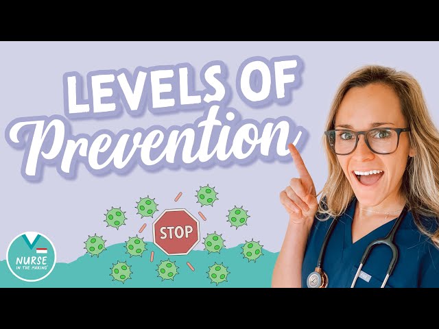 Levels of Prevention in Nursing & Public Health