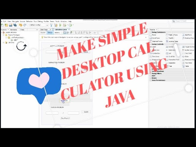 Make simple desktop calculator | Using Java