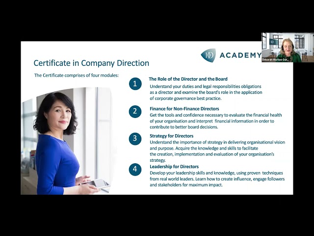 IoD | An introduction to the IoD Certificate in Company Direction