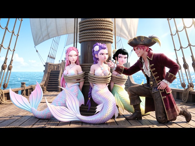Kpop Music Demon Hunters Songs: STAY HERE (MV) | PIRATE ABBY KIDNAPPED THE HUNTRIX MERMAID 🧜‍♀️🏴‍☠️