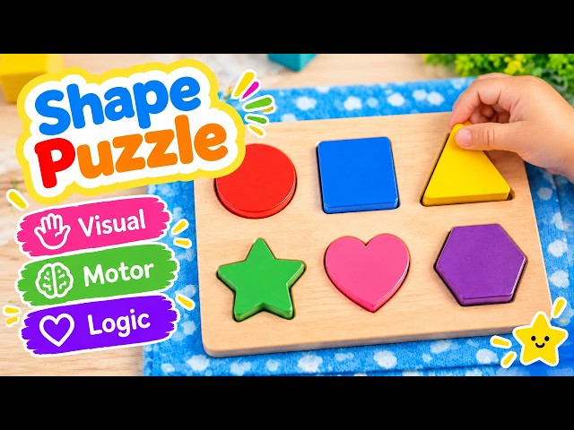     Puzzle Time | Match the Shapes and Put It Together
