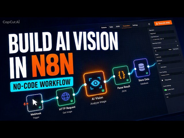 Build a practical AI-powered computer vision workflow in n8n—without writing traditional model code.