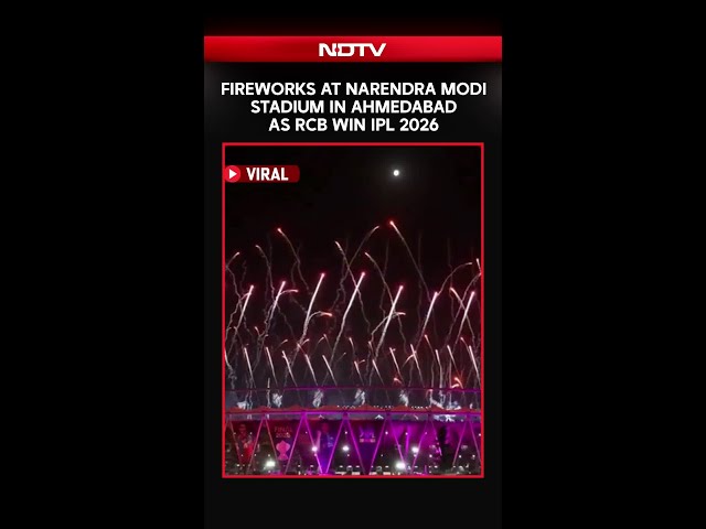 Fireworks At Narendra Modi Stadium In Ahmedabad As RCB Win IPL 2026