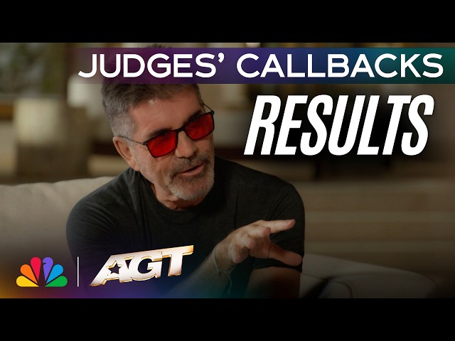 Simon Cowell Reveals Which Acts Are Moving On To The LIVE SHOWS! | Judges' Callbacks | AGT 2026