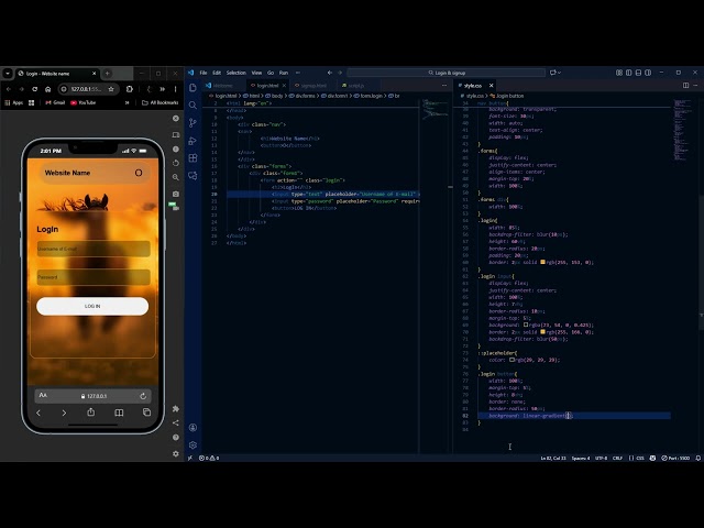 Login & Sign Up Page Using HTML & CSS | Responsive User Authentication UI