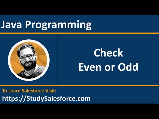 02 Java Program | Check Number for Even or Odd | by Sanjay Gupta