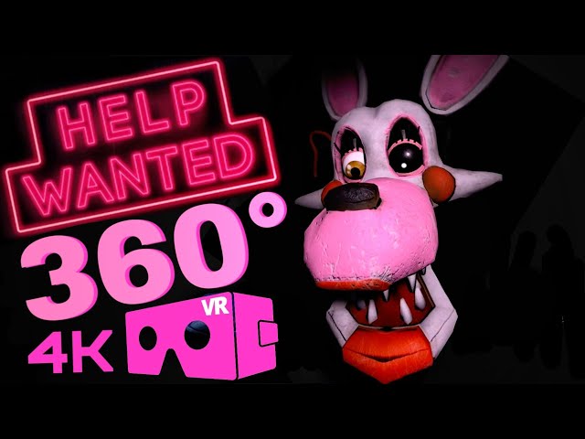 VR 360° FNAF Scary Horror Fun Game FIVE NIGHTS AT FREDDY'S Help Wanted (Vent Level 4K)