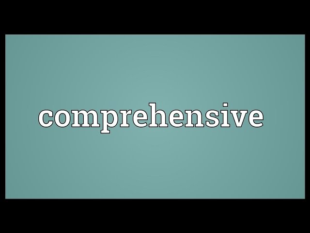 Comprehensive Meaning