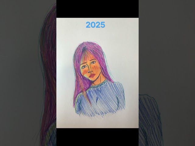 Progression from 2023-2026 #shorts #art #pencildrawing #markersketch #sketch
