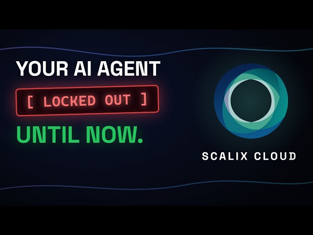 Your AI Agent Can Write Code. Now It Can Run the Cloud. — Scalix Cloud