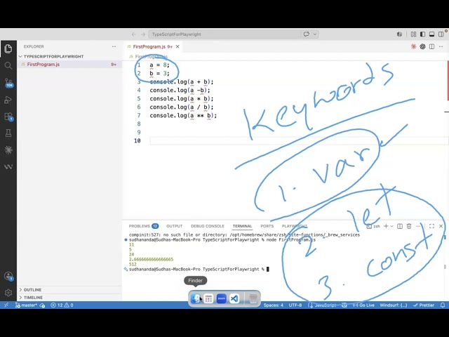Playwright TypeScript Tutorial: var, let & const Explained for Beginners