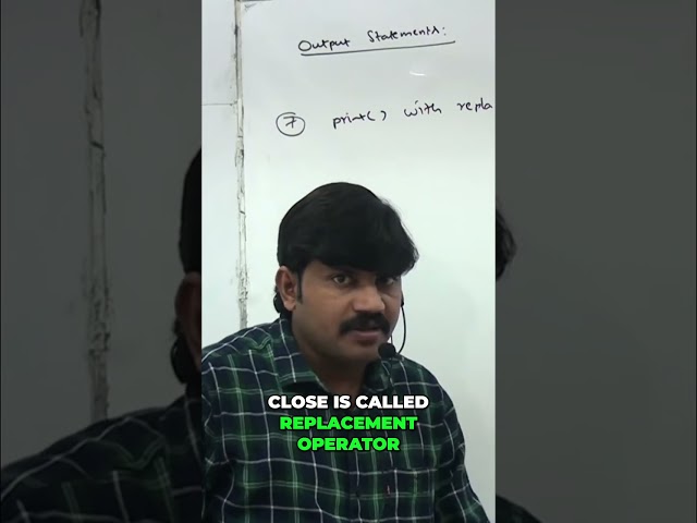 Python Print Statement: Master Replacement Operators Easily! #shorts