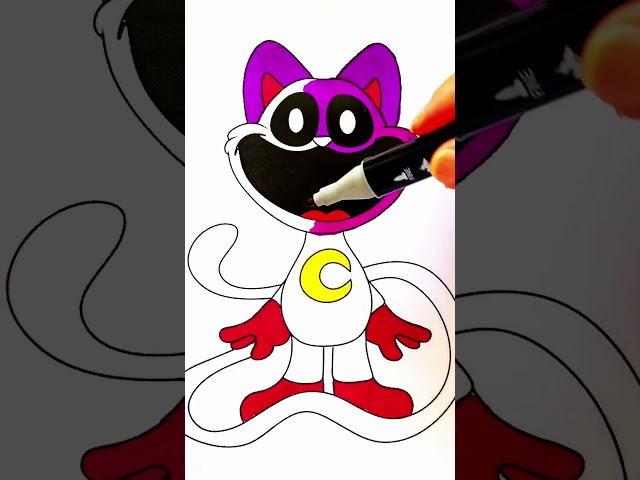 Poppy Playtime Coloring Pages / How to Color CatNap