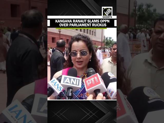 ‘घटिया राजनीति’: Kangana Ranuat slams opposition over ruckus in Parliament