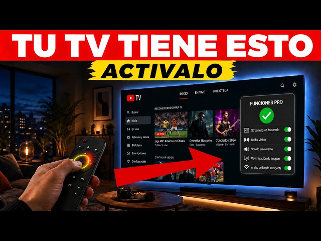 Tu Smart TV está ocultando funciones de YouTube.