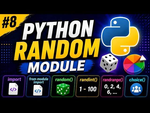 # 8 Learn Python Random Module in 4 minutes (Easy) | choice(), randint(), randrange()| For Beginners