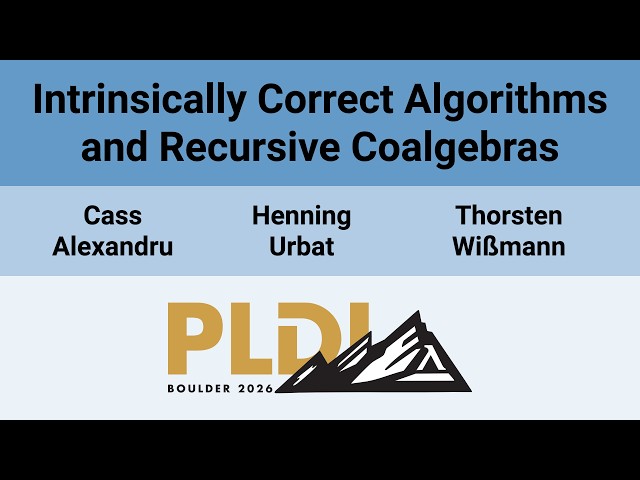 [PLDI'26] Intrinsically Correct Algorithms and Recursive Coalgebras