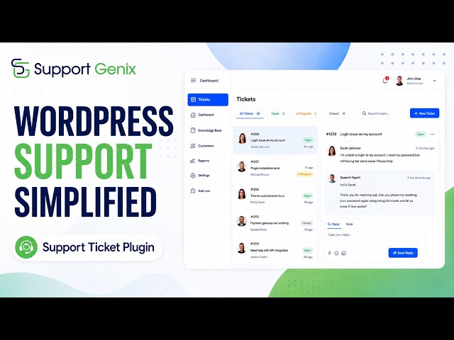 Support Genix: AI Helpdesk & Support Ticket Plugin for WordPress