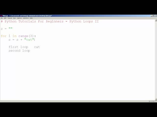 Python Tutorials for Beginners - Python For Loops 2