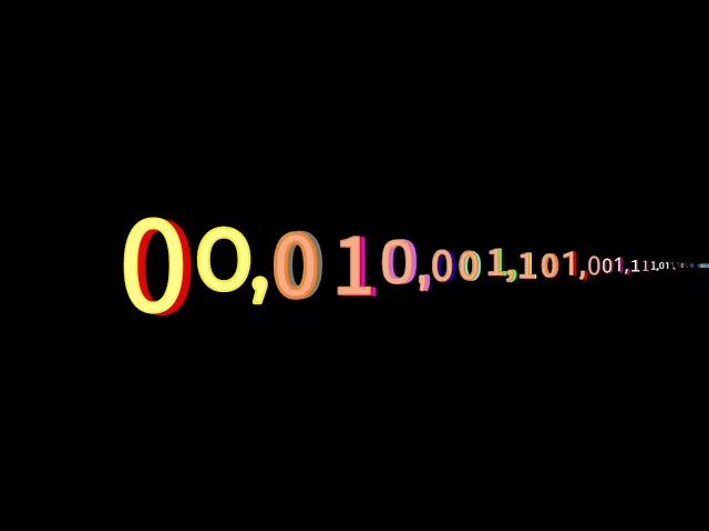 Binary Numbers 0 to Decillion with sound effects
