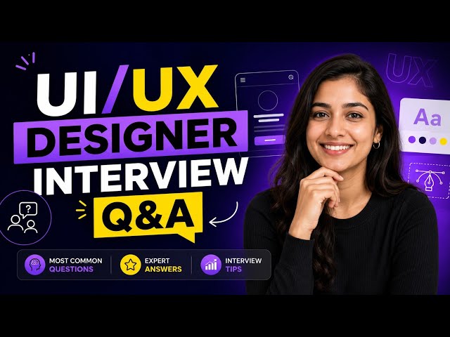 UI/UX Designer Interview Q&A | Test Your Design Thinking, Research & UX Skills | Uplatz