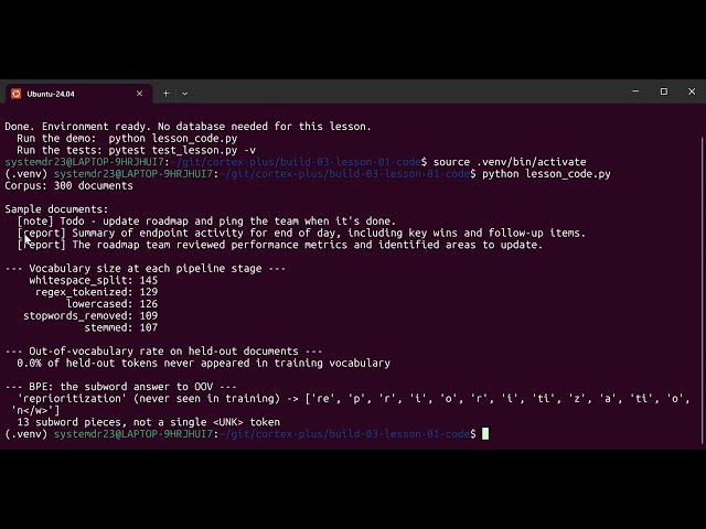 Build 03 Lesson 01: Tokenization & NLP Preprocessing | Stopwords, Stemming & BPE