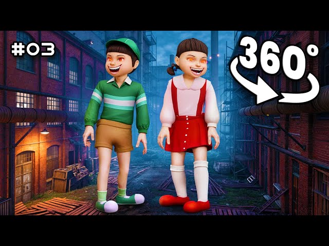 Squid Game 360° Dolls Are ALIVE! Everyone Dies! / Animation Season 3 / Scary VR 360 Video