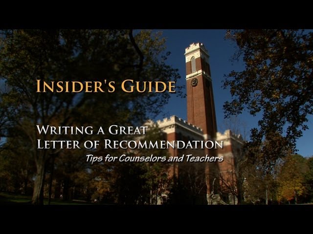 Insider's Guide to Writing a Great Letter of Recommendation