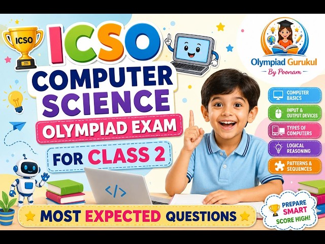 CLASS 2 ICSO COMPUTER MOST EXPECTED Olympiad Class 2026-27 | Most Expected Questions with Answers