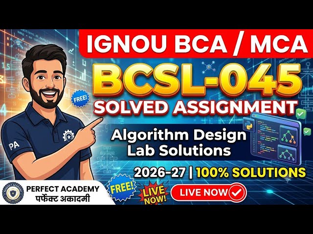 BCSL-045 Solved: C Programs for IGNOU BCA 2026-27 - Easy to Code!
