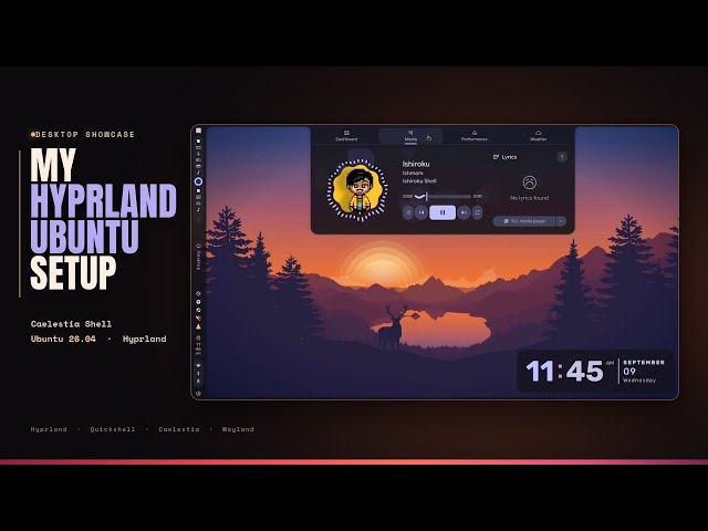 Caelestia Shell - Ubuntu 26 (Showcase + Guide)