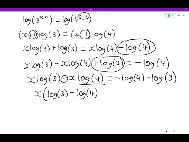 Solving Exponential Equations using Logarithms for A-Level Maths