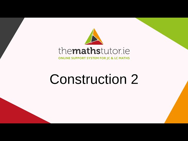 Construction 2. Perpendicular bisector of a segment, using only compass and straight edge