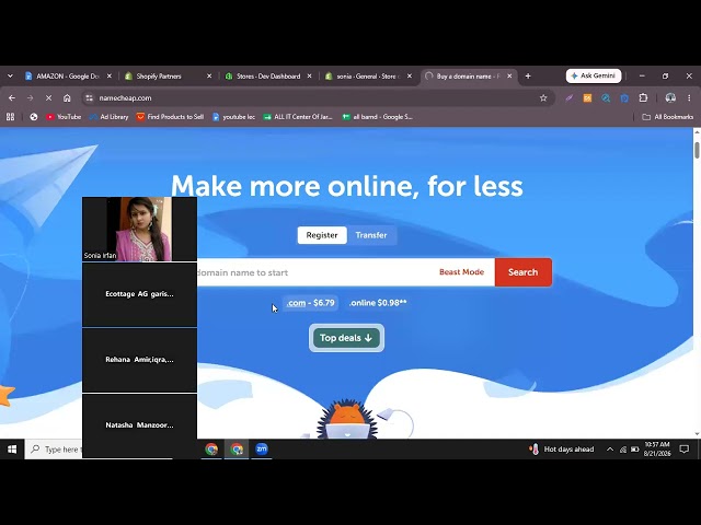 lecture 21 | Shopify Development Store: Step-by-Step Setup + How to Choose a Name