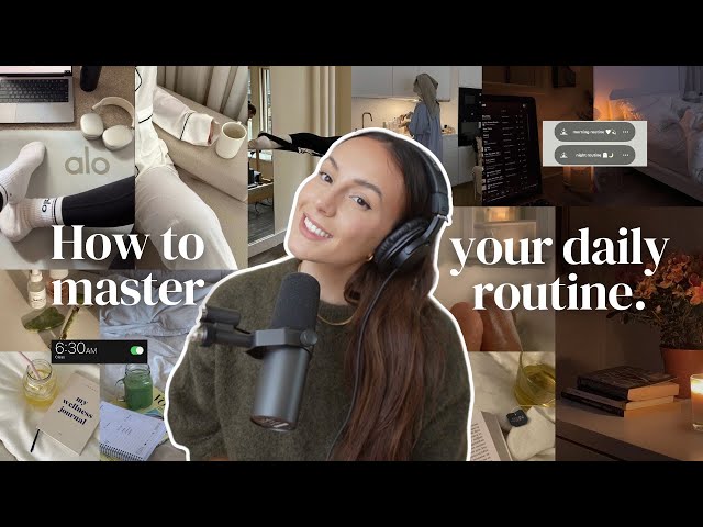 How to BUILD A ROUTINE that will change your life, tips for finding balance & staying consistent ☁️