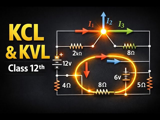 KCL & KVL Full Concept 🔥 | Kirchhoff’s Laws Explained | Class 12 | PHYSICS | NEET | CUET