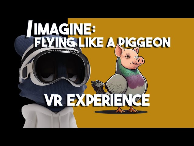 POV /Imagine: Flying Like a Piggeon | 180° Virtual Experience #vr #funny #vrexperience